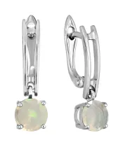 Женские Серьги_Серебро .925_ОПАЛ__2-Лазурит-Онлайн