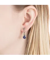 Женские Серьги_Серебро .925_САПФИР__5-Лазурит-Онлайн