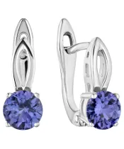 Женские Серьги_Серебро .925_ТАНЗАНИТ__2-Лазурит-Онлайн