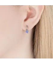 Женские Серьги_Серебро .925_ТАНЗАНИТ__5-Лазурит-Онлайн