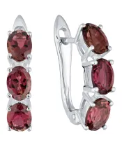 Женские Серьги_Серебро .925_ТУРМАЛИН__2-Лазурит-Онлайн