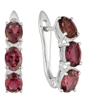 Женские Серьги_Серебро .925_ТУРМАЛИН__2-Лазурит-Онлайн