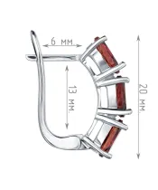 Женские Серьги_Серебро .925_ТУРМАЛИН__4-Лазурит-Онлайн