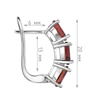 Женские Серьги_Серебро .925_ТУРМАЛИН__4-Лазурит-Онлайн