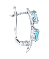 Женские Серьги_Серебро .925_ТОПАЗ__3-Лазурит-Онлайн