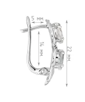 Женские Серьги_Серебро .925_ЛУННЫЙ КАМЕНЬ__4-Лазурит-Онлайн
