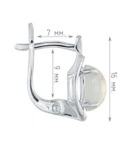 Женские Серьги_Серебро .925_ЛУННЫЙ КАМЕНЬ__4-Лазурит-Онлайн