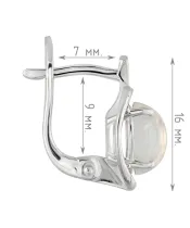 Женские Серьги_Серебро .925_ЛУННЫЙ КАМЕНЬ__4-Лазурит-Онлайн