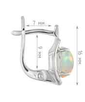 Женские Серьги_Серебро .925_ОПАЛ__4-Лазурит-Онлайн