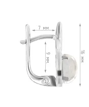 Женские Серьги_Серебро .925_ЛУННЫЙ КАМЕНЬ__4-Лазурит-Онлайн