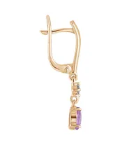 Женские Серьги_Серебро .925_АМЕТИСТ_Нанокристалл_3-Лазурит-Онлайн