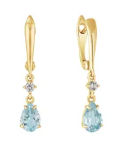 Женские Серьги_Серебро .925_ТОПАЗ_Нанокристалл_2-Лазурит-Онлайн