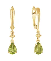 Женские Серьги_Серебро .925_ХРИЗОЛИТ_Нанокристалл_2-Лазурит-Онлайн