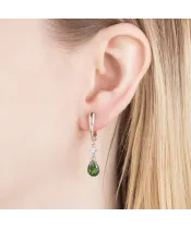 Женские Серьги_Серебро .925_ХРОМДИОПСИД_Нанокристалл_5-Лазурит-Онлайн