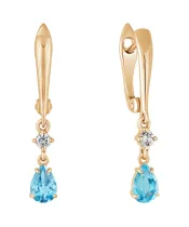 Женские Серьги_Серебро .925_ТОПАЗ_Нанокристалл_2-Лазурит-Онлайн