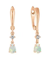 Женские Серьги_Серебро .925_ОПАЛ_Нанокристалл_2-Лазурит-Онлайн