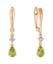 Женские Серьги_Серебро .925_ХРИЗОЛИТ_Нанокристалл_2-Лазурит-Онлайн