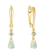 Женские Серьги_Серебро .925_ОПАЛ_Нанокристалл_2-Лазурит-Онлайн