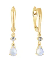 Женские Серьги_Серебро .925_ЛУННЫЙ КАМЕНЬ_Нанокристалл_2-Лазурит-Онлайн