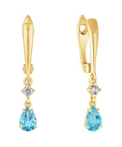 Женские Серьги_Серебро .925_ТОПАЗ_Нанокристалл_2-Лазурит-Онлайн