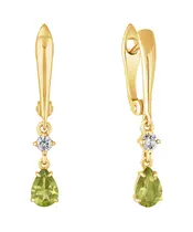 Женские Серьги_Серебро .925_ХРИЗОЛИТ_Нанокристалл_2-Лазурит-Онлайн