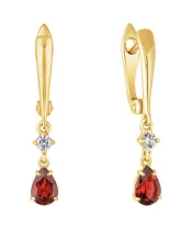 Женские Серьги_Серебро .925_ГРАНАТ_Нанокристалл_2-Лазурит-Онлайн