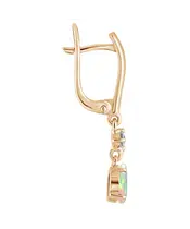 Женские Серьги_Серебро .925_ОПАЛ_Нанокристалл_3-Лазурит-Онлайн