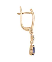 Женские Серьги_Серебро .925_САПФИР_Нанокристалл_3-Лазурит-Онлайн