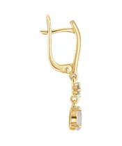 Женские Серьги_Серебро .925_ЛУННЫЙ КАМЕНЬ_Нанокристалл_3-Лазурит-Онлайн