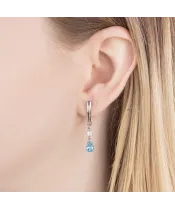 Женские Серьги_Серебро .925_ТОПАЗ_Нанокристалл_5-Лазурит-Онлайн