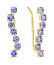 Женские Серьги_Серебро .925_ТАНЗАНИТ__2-Лазурит-Онлайн