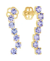 Женские Серьги_Серебро .925_ТАНЗАНИТ__2-Лазурит-Онлайн