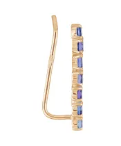 Женские Серьги_Серебро .925_ТАНЗАНИТ__3-Лазурит-Онлайн