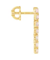 Женские Серьги_Серебро .925_КВАРЦ РОЗОВЫЙ__3-Лазурит-Онлайн