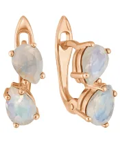 Женские Серьги_Серебро .925_ЛУННЫЙ КАМЕНЬ__2-Лазурит-Онлайн