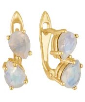 Женские Серьги_Серебро .925_ЛУННЫЙ КАМЕНЬ__2-Лазурит-Онлайн