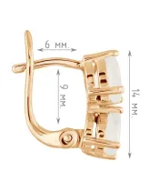 Женские Серьги_Серебро .925_ЛУННЫЙ КАМЕНЬ__4-Лазурит-Онлайн