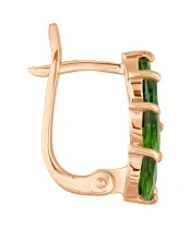 Женские Серьги_Серебро .925_ХРОМДИОПСИД__3-Лазурит-Онлайн