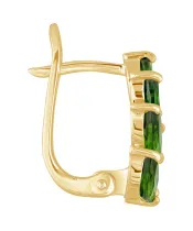 Женские Серьги_Серебро .925_ХРОМДИОПСИД__3-Лазурит-Онлайн