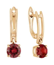 Женские Серьги_Серебро .925_ГРАНАТ__2-Лазурит-Онлайн