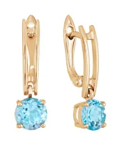 Женские Серьги_Серебро .925_ТОПАЗ__2-Лазурит-Онлайн