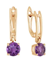 Женские Серьги_Серебро .925_АМЕТИСТ__2-Лазурит-Онлайн