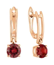 Женские Серьги_Серебро .925_ГРАНАТ__2-Лазурит-Онлайн