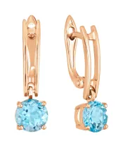 Женские Серьги_Серебро .925_ТОПАЗ__2-Лазурит-Онлайн