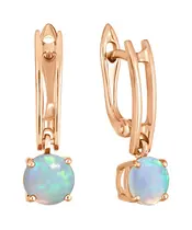 Женские Серьги_Серебро .925_ОПАЛ__2-Лазурит-Онлайн