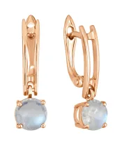 Женские Серьги_Серебро .925_ЛУННЫЙ КАМЕНЬ__2-Лазурит-Онлайн