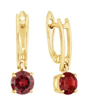 Женские Серьги_Серебро .925_ГРАНАТ__2-Лазурит-Онлайн