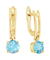 Женские Серьги_Серебро .925_ТОПАЗ__2-Лазурит-Онлайн