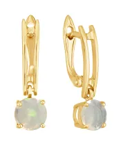 Женские Серьги_Серебро .925_ОПАЛ__2-Лазурит-Онлайн