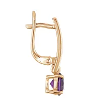 Женские Серьги_Серебро .925_АМЕТИСТ__3-Лазурит-Онлайн